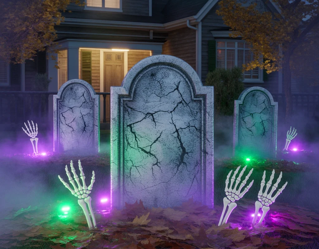Create a Haunted Graveyard in Your Front Yard