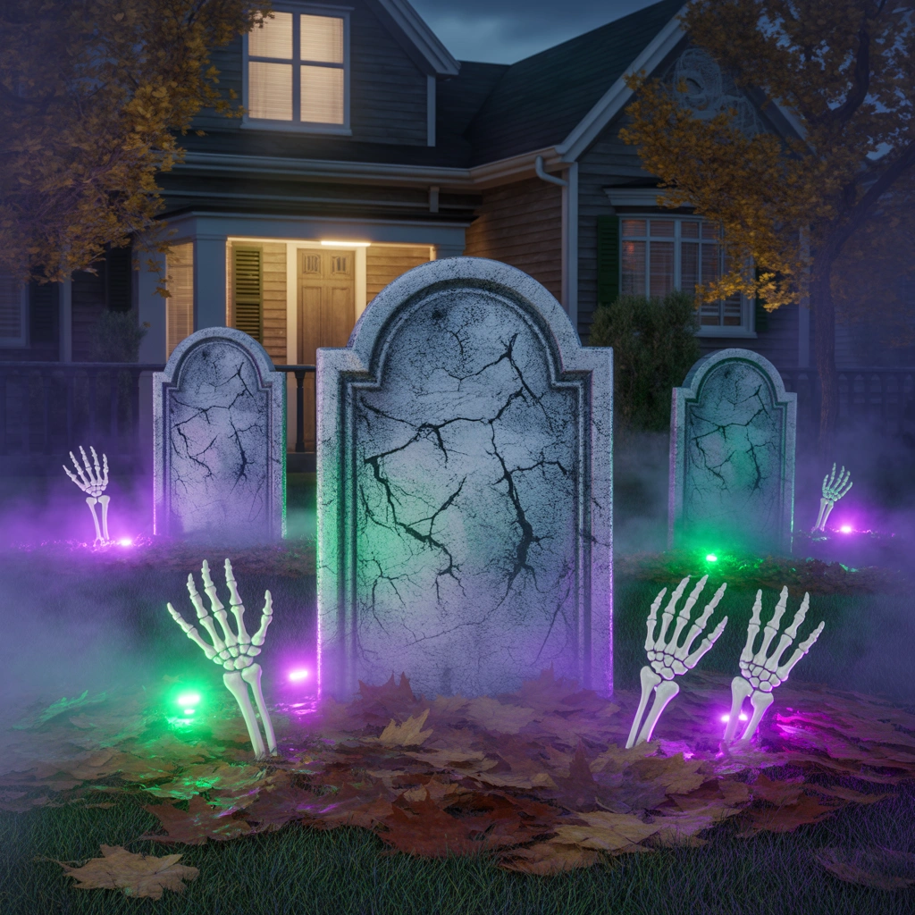 Create a Haunted Graveyard in Your Front Yard
