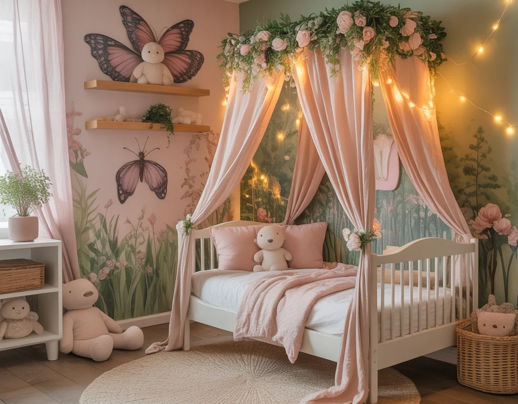 Create a Magical Fairy Garden Toddler Bedroom