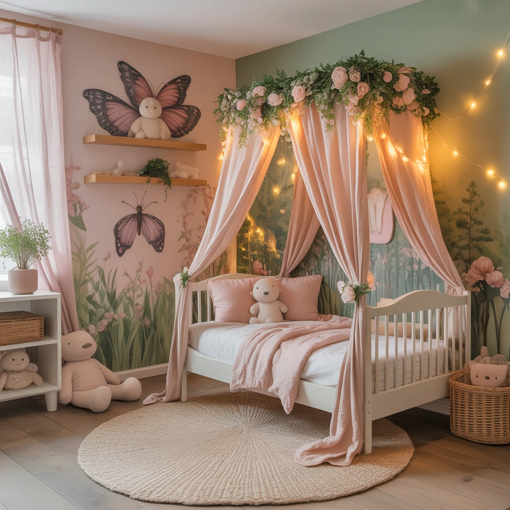 Create a Magical Fairy Garden Toddler Bedroom