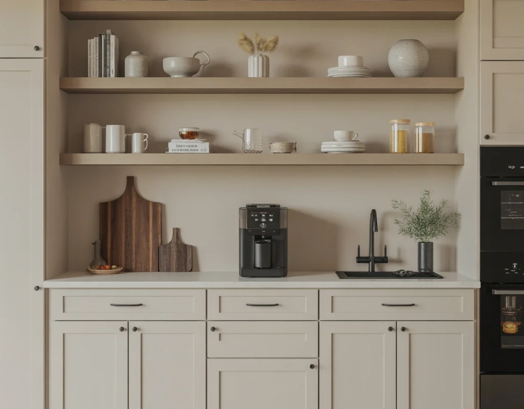 Create a Modern Farmhouse Coffee Bar With Clean and Elegant Design