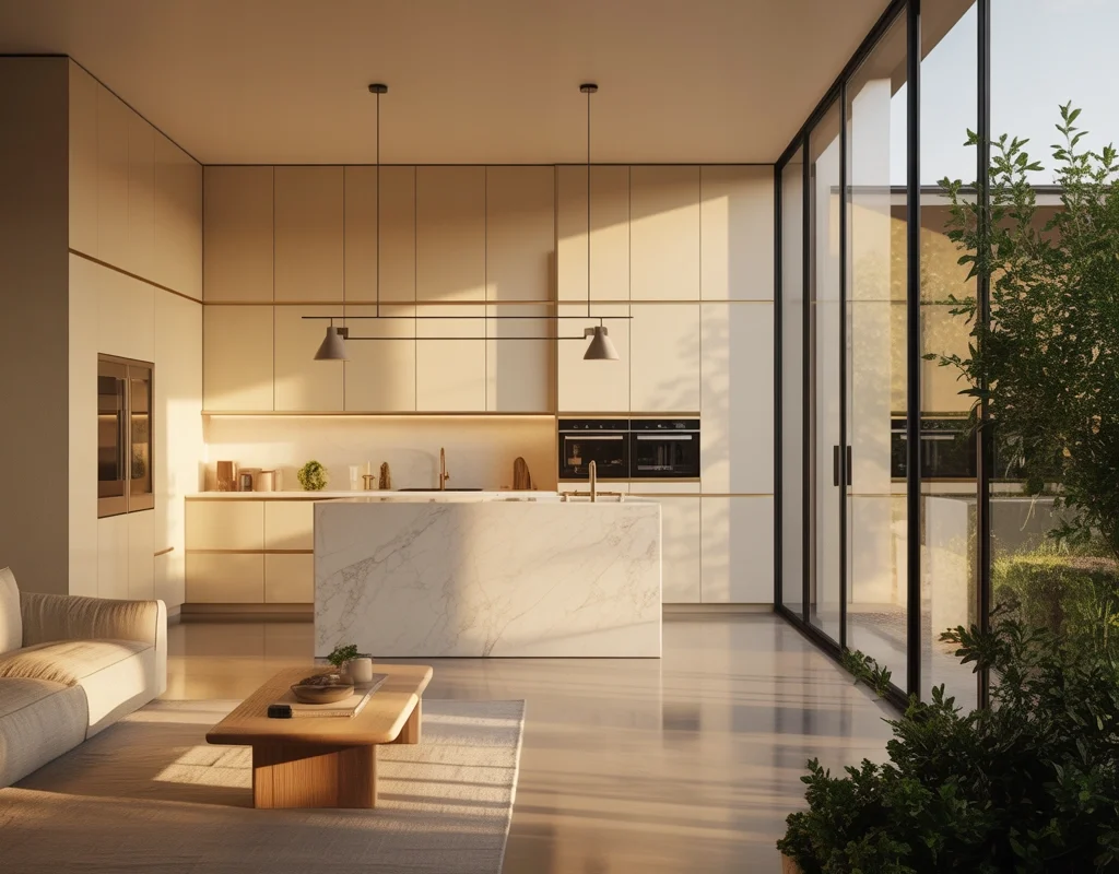 Create a Modern Minimalist Open Kitchen