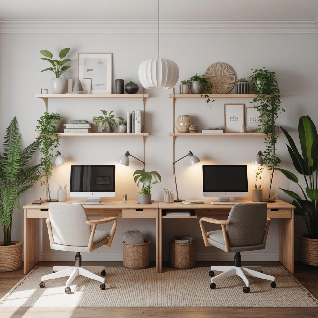 Create a Modern Scandinavian Inspired Two Person Office