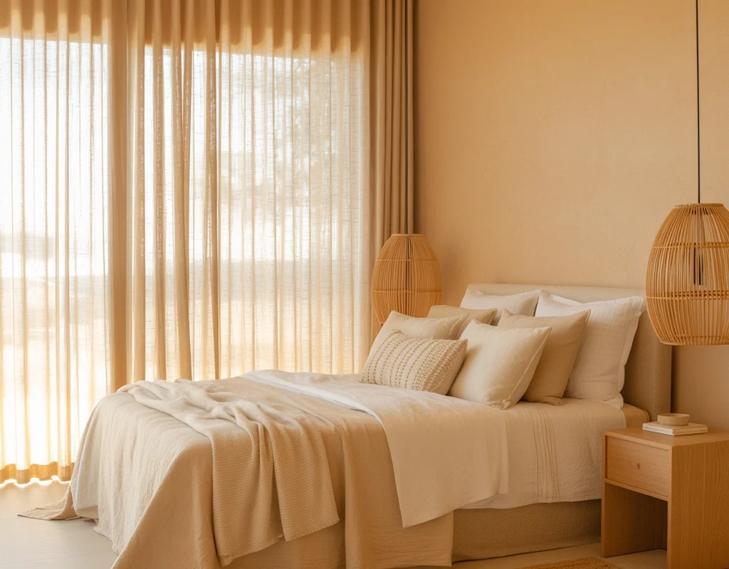 Create a Monochromatic Beige Bedroom