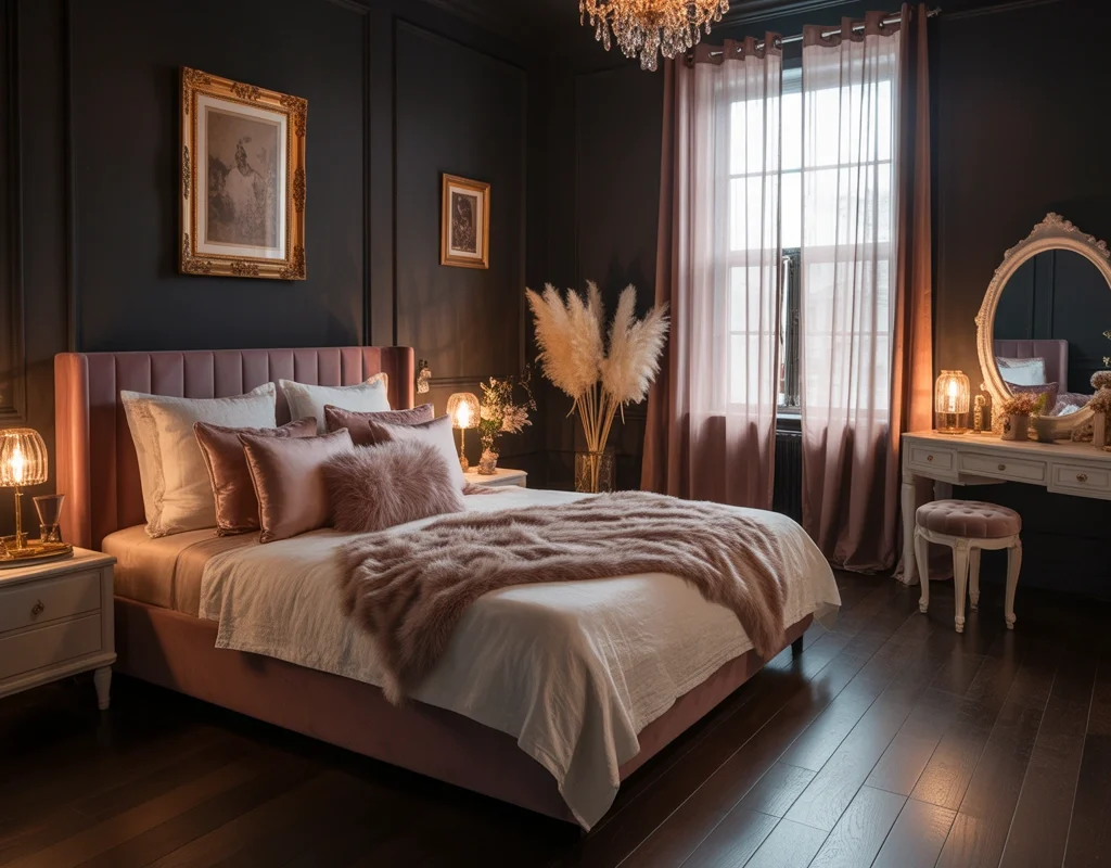 Create a Moody and Feminine Bedroom