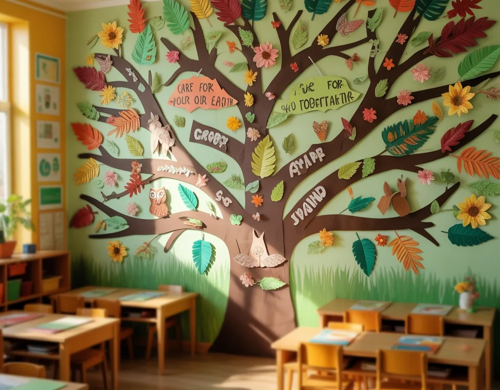 Create a Nature Inspired Classroom Wall Decoration