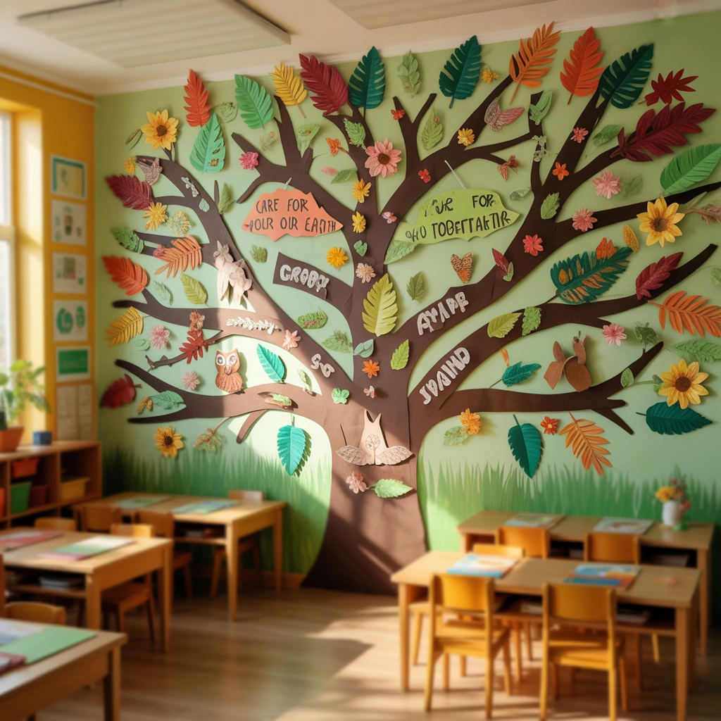 Create a Nature Inspired Classroom Wall Decoration