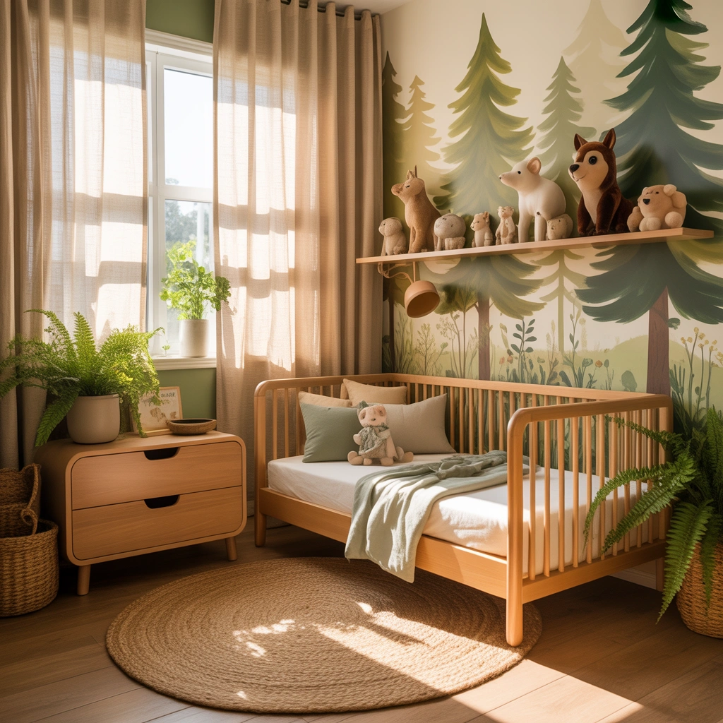 Create a Nature Inspired Toddler Bedroom for a Fresh and Peaceful Feeling