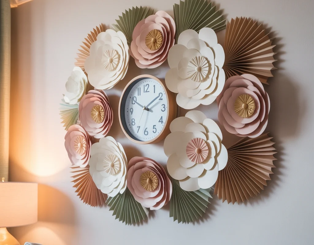 Create a Paper Wall Clock Decoration With Creative Designs
