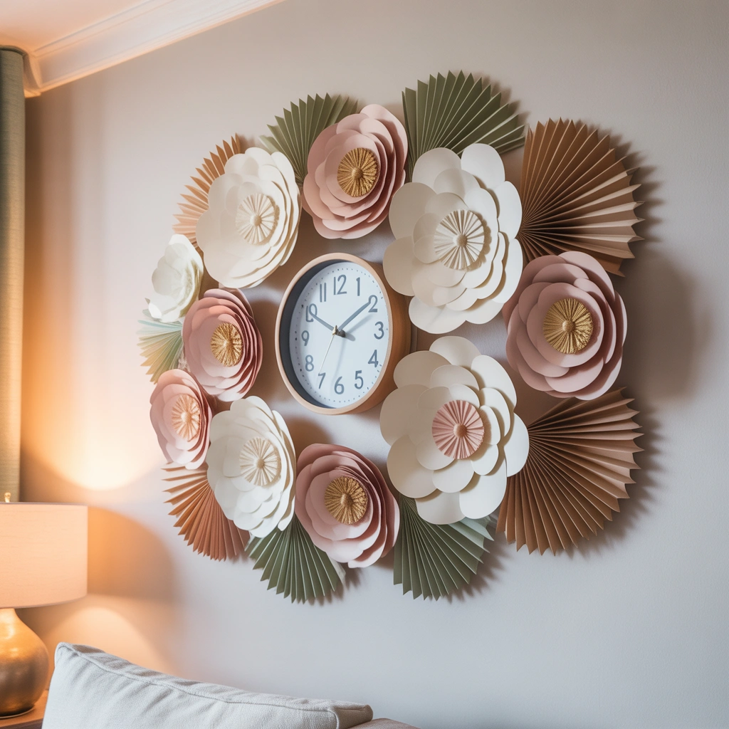 Create a Paper Wall Clock Decoration With Creative Designs
