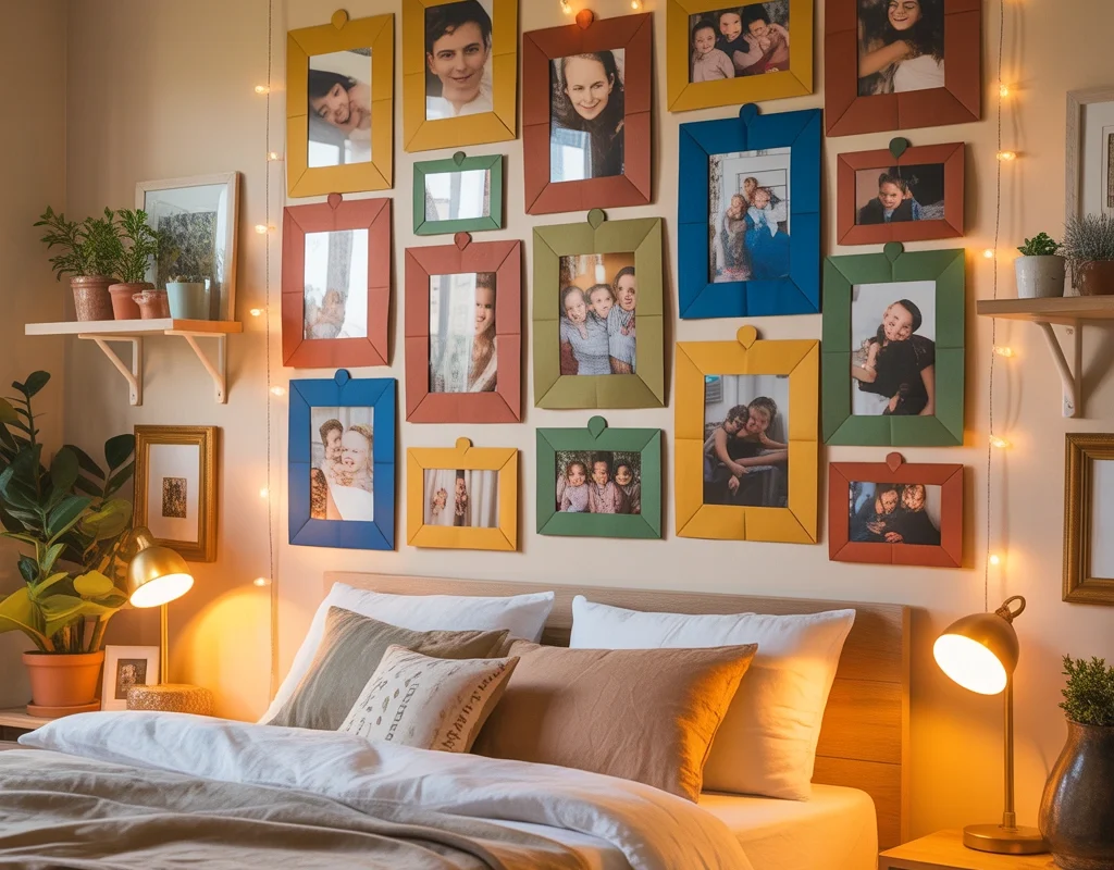 Create a Personalized Paper Photo Frame Wall