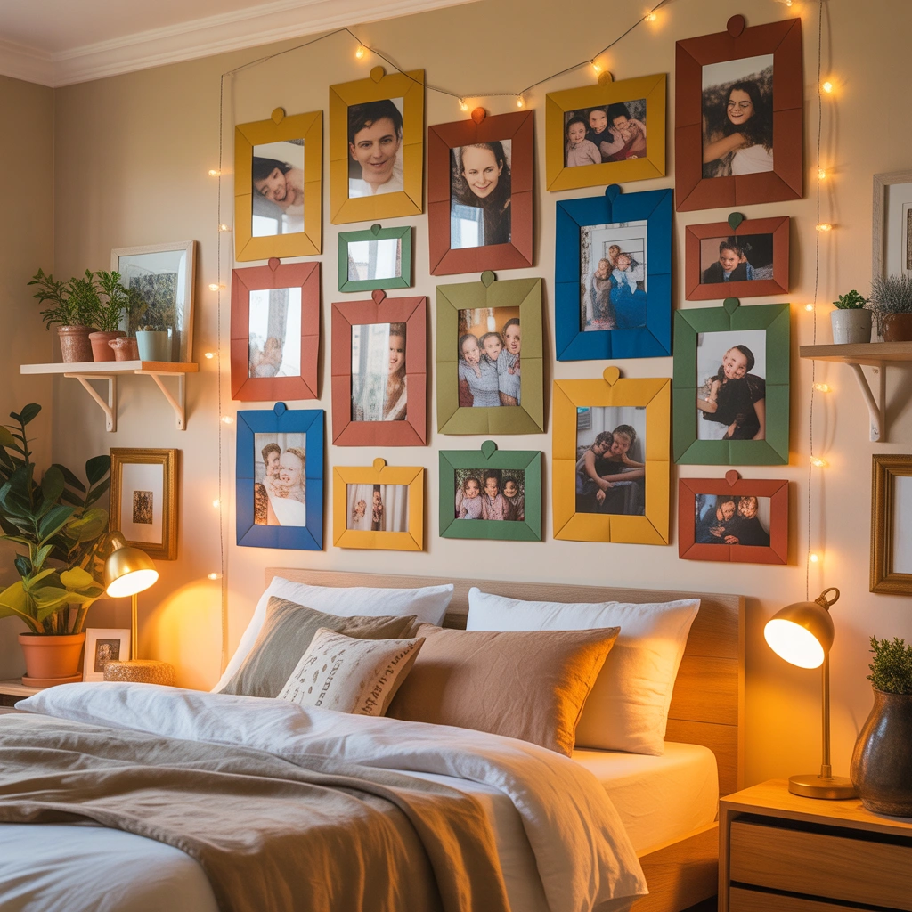 Create a Personalized Paper Photo Frame Wall