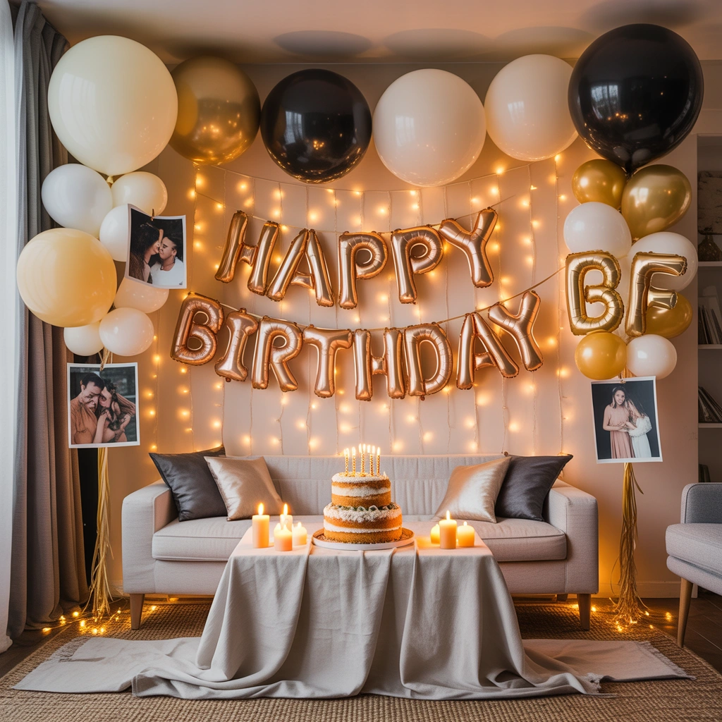 Create a Romantic Birthday Balloon Wall