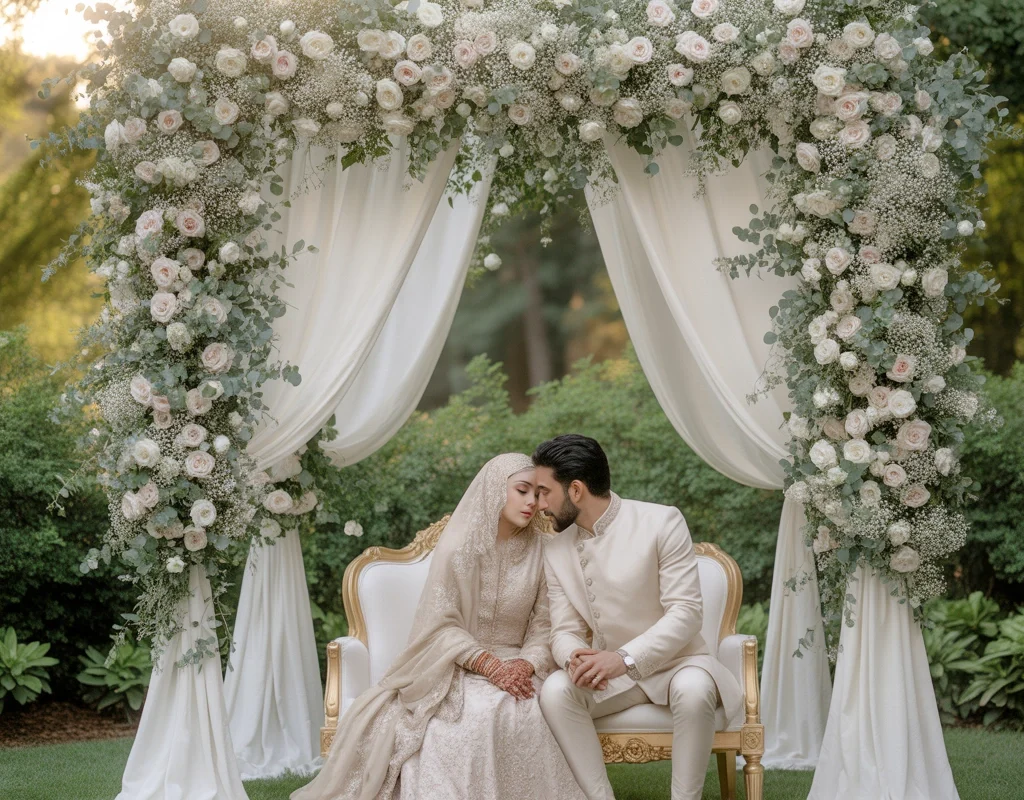 Create a Romantic Floral Nikkah Arch