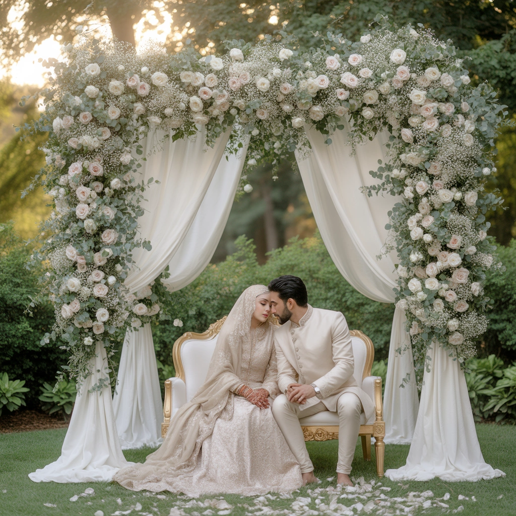 Create a Romantic Floral Nikkah Arch