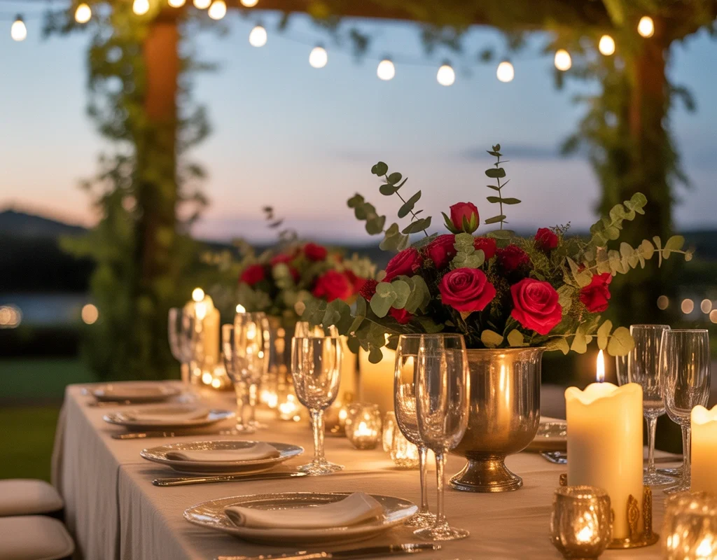 Create a Romantic Outdoor Dinner Table