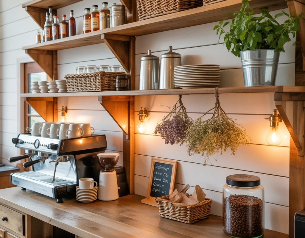 Create a Rustic Farmhouse Coffee Bar