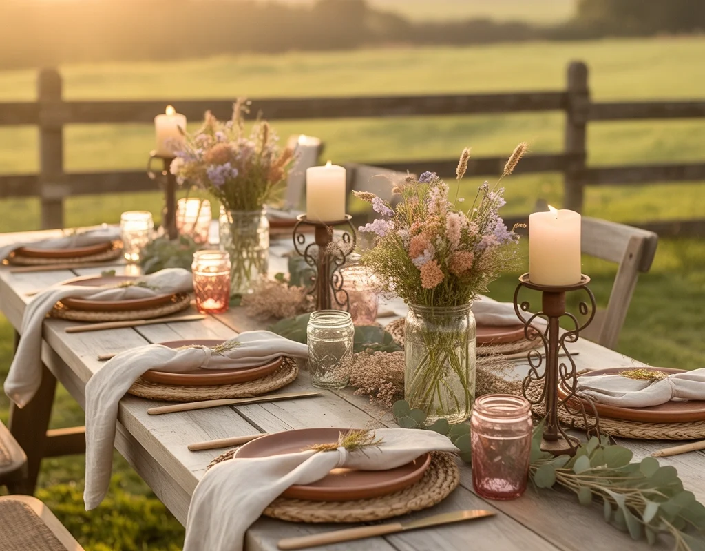 Create a Rustic Farmhouse Table Setting