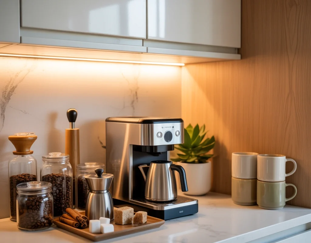Create a Simple Kitchen Countertop Coffee Bar