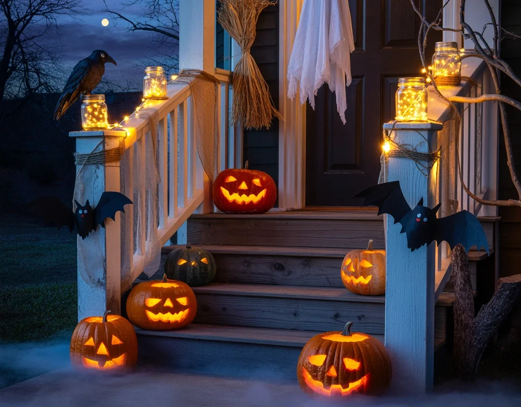 Create a Spooky Halloween Porch Entrance