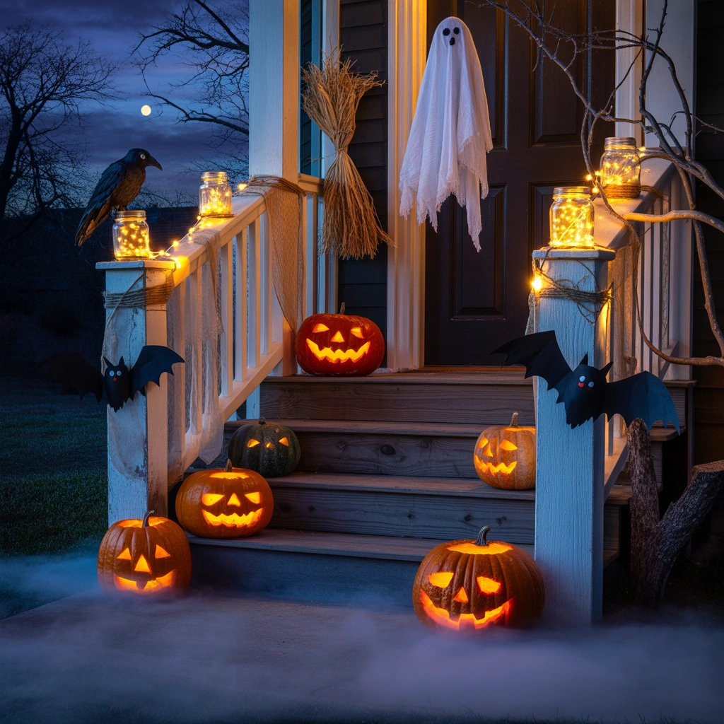 Create a Spooky Halloween Porch Entrance