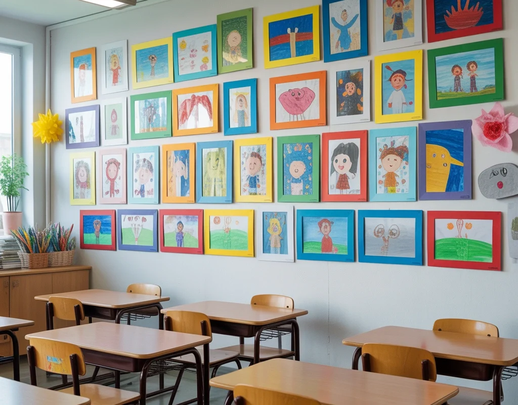 Create a Student Creativity and Art Display Wall