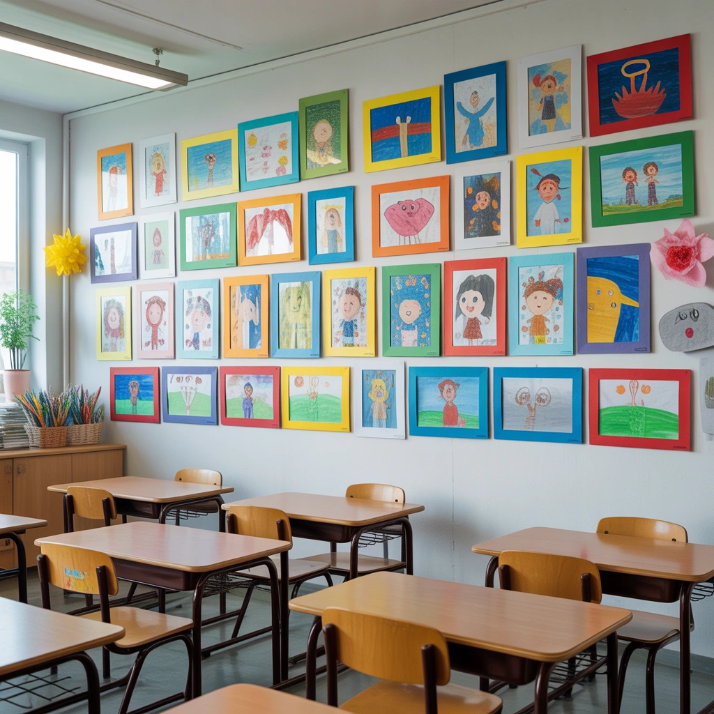 Create a Student Creativity and Art Display Wall