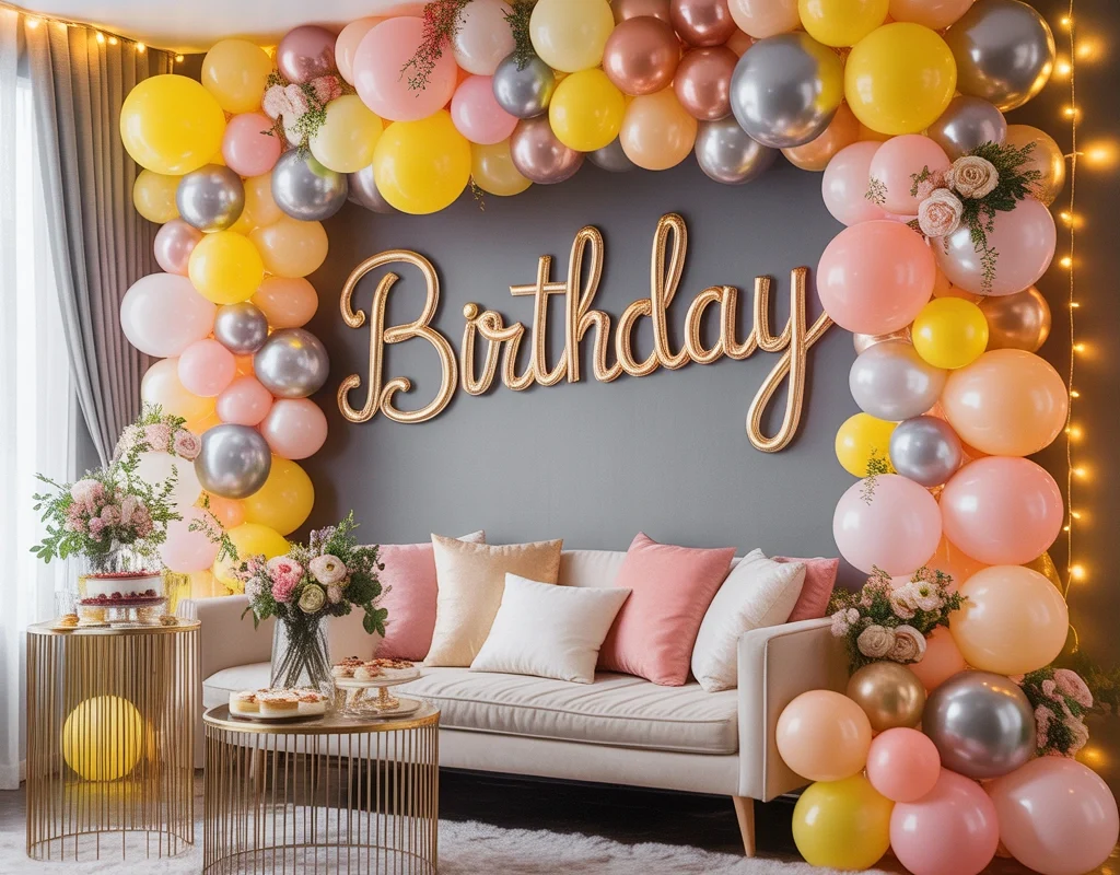 Create a Stunning Birthday Balloon Decoration Wall