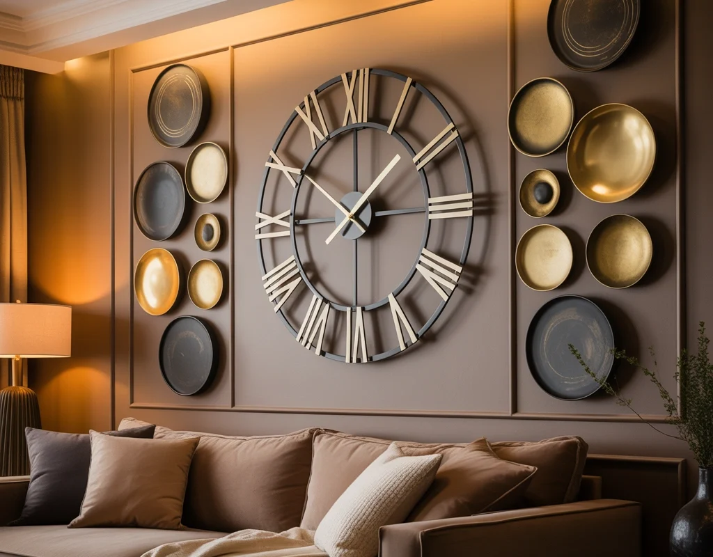 Create a Unique Clock Feature Wall