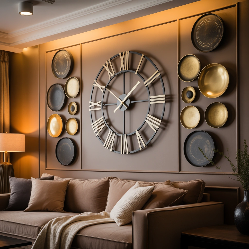 Create a Unique Clock Feature Wall