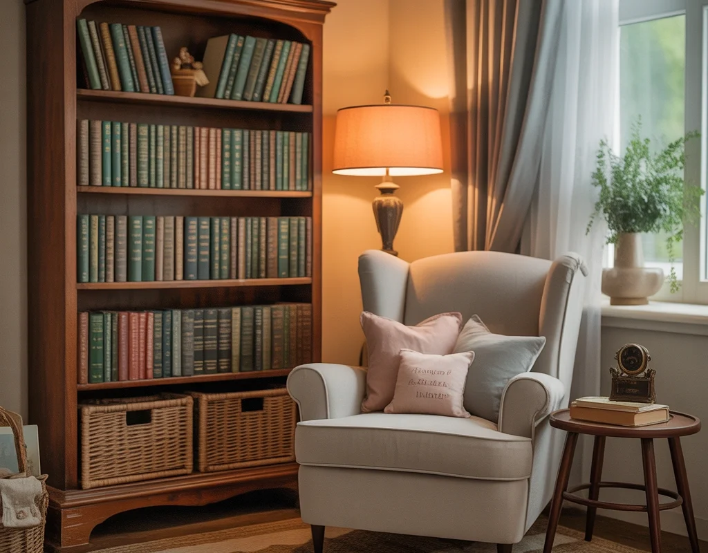 Create a Vintage Reading Nook for Baby and Parent Bonding