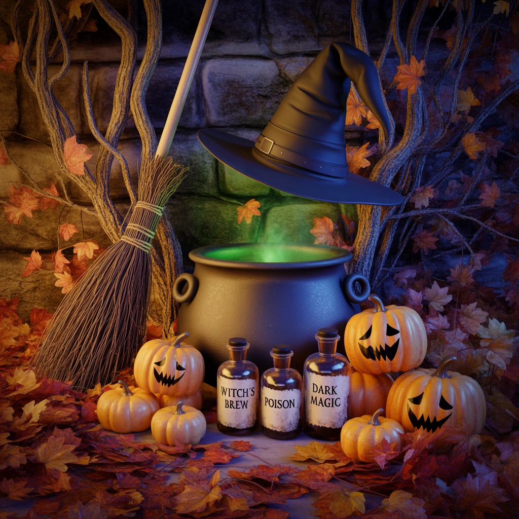 Create a Witch Themed Outdoor Display