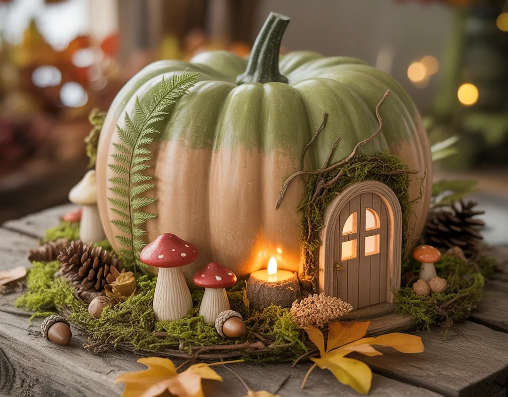 Create a Woodland Mushroom Pumpkin