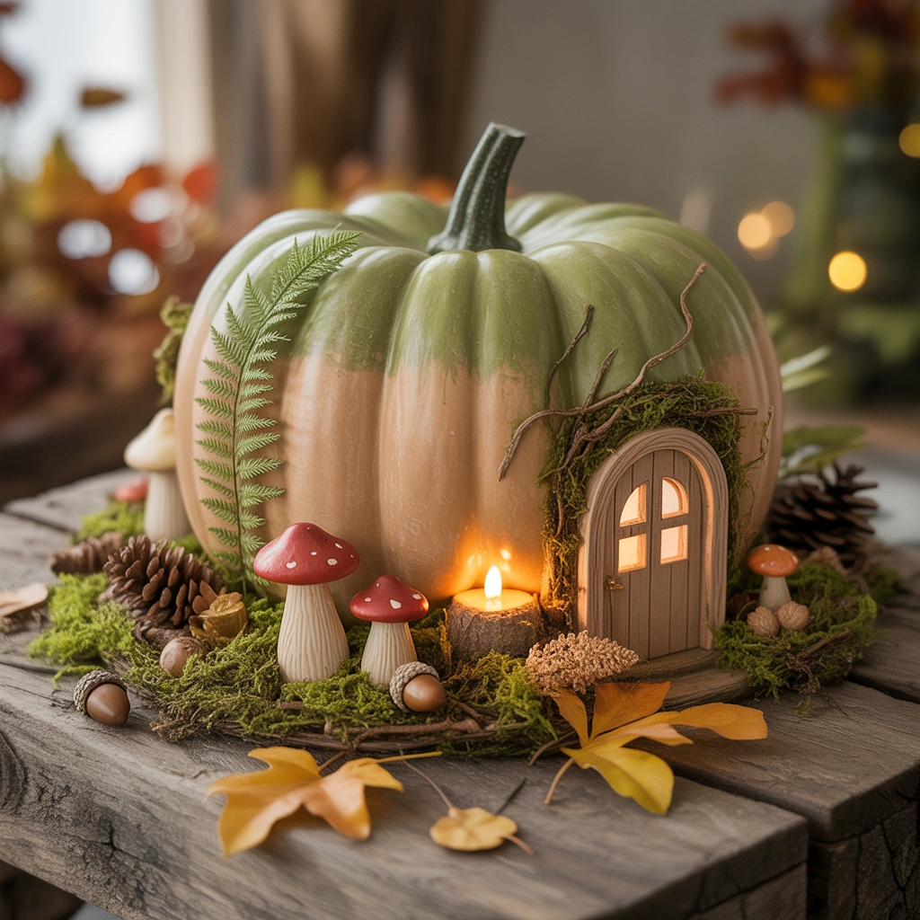Create a Woodland Mushroom Pumpkin