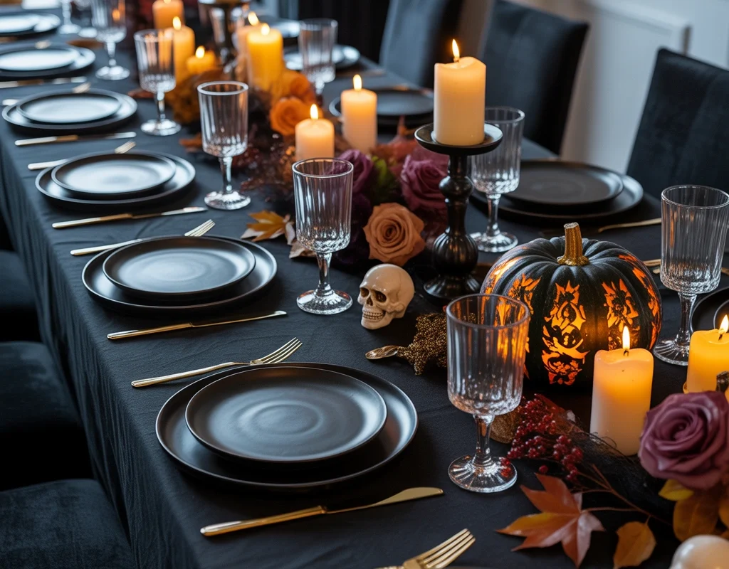 Create an Elegant Halloween Dining Table