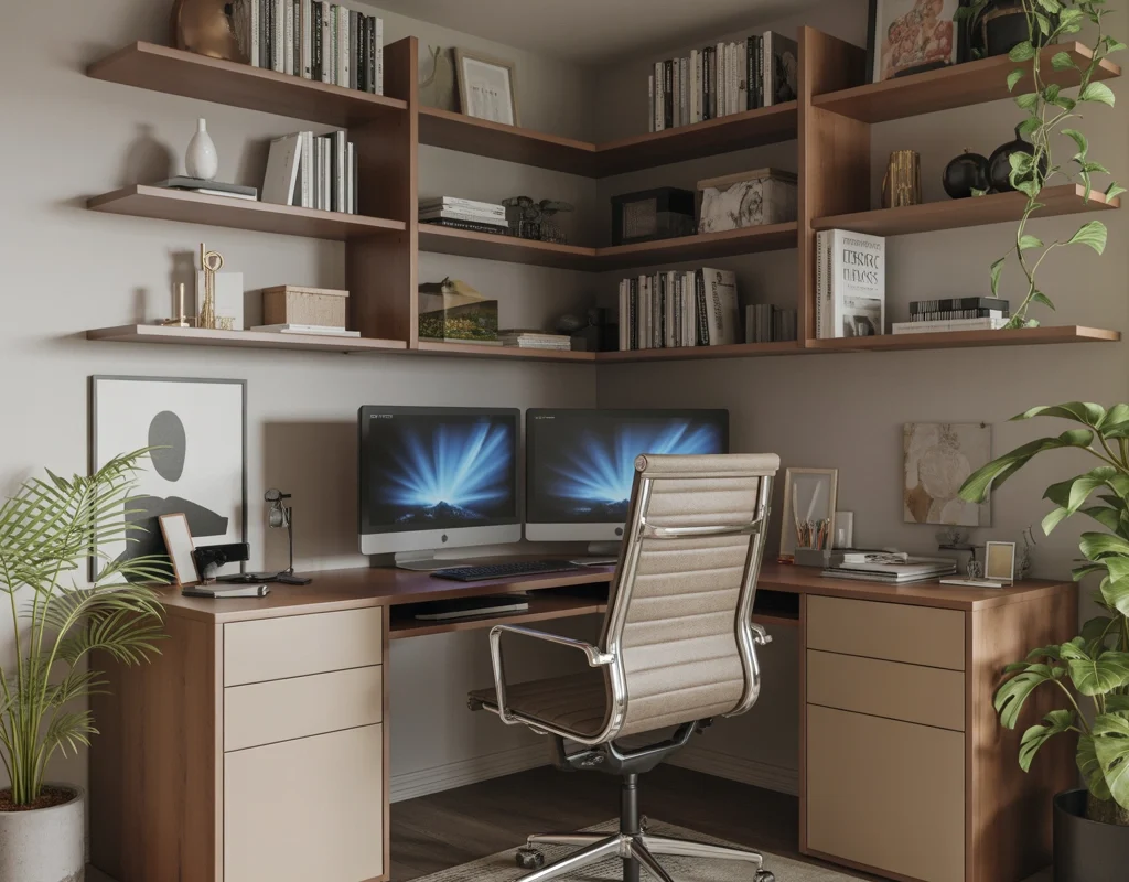 Create an L Shaped Home Office Layout