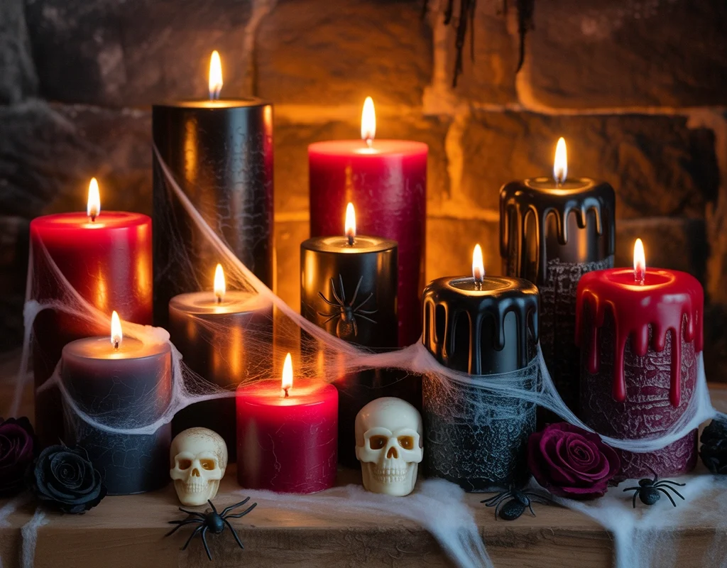 Creepy Candle Display