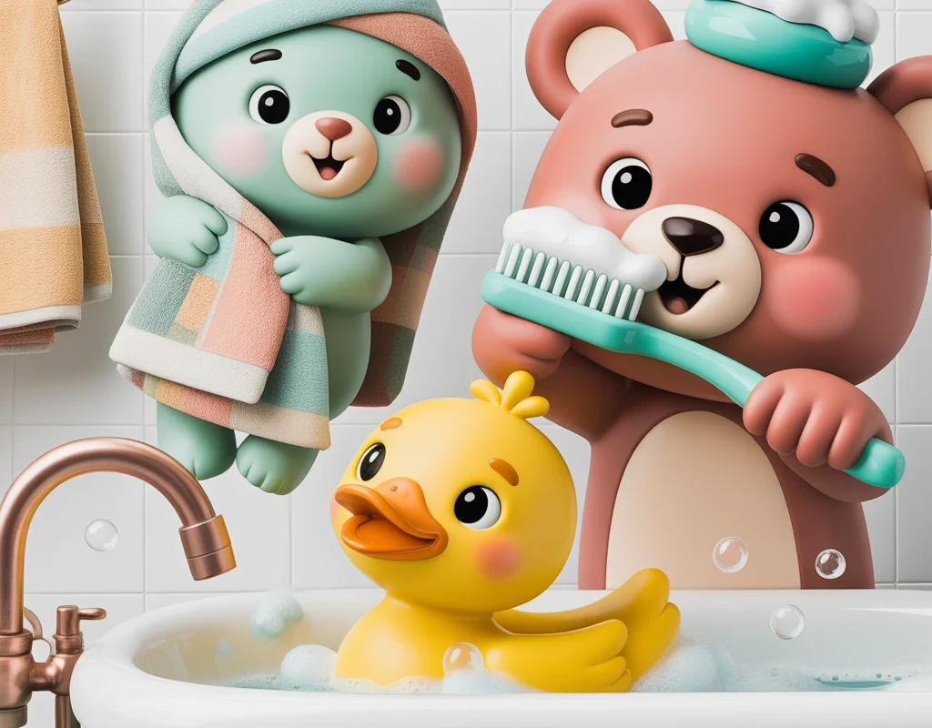 Cute Animal Bathroom Prints