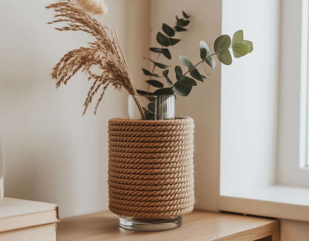 DIY Dollar Tree Rope Vase