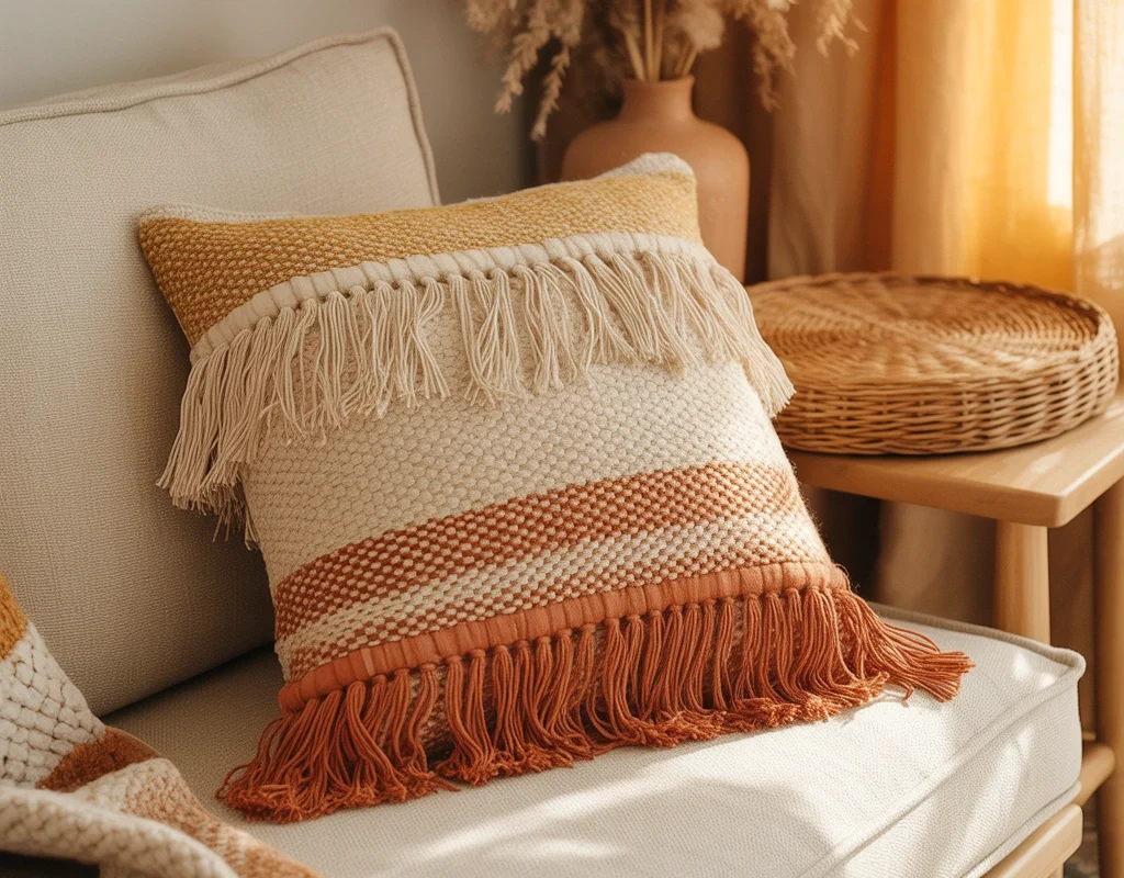 DIY Fringe Throw Pillow