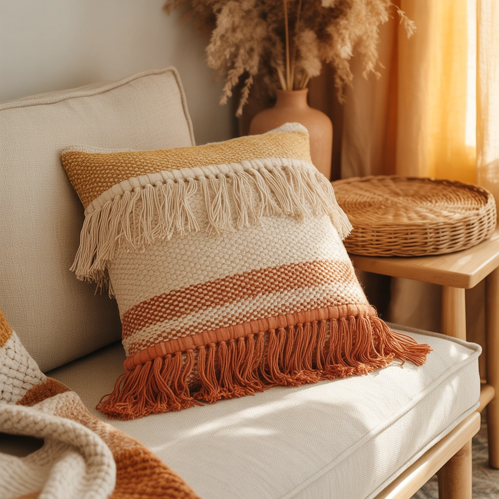 DIY Fringe Throw Pillow