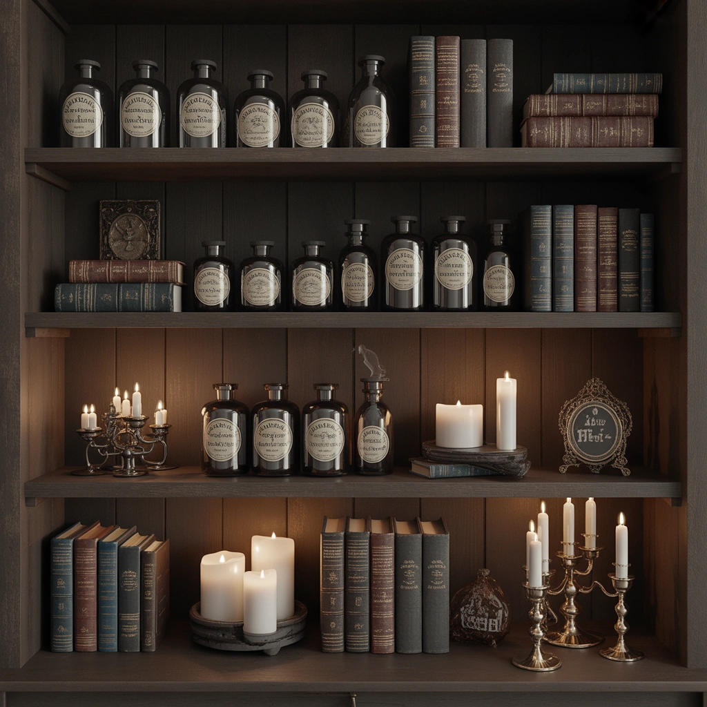 DIY Gothic Potion Bottles