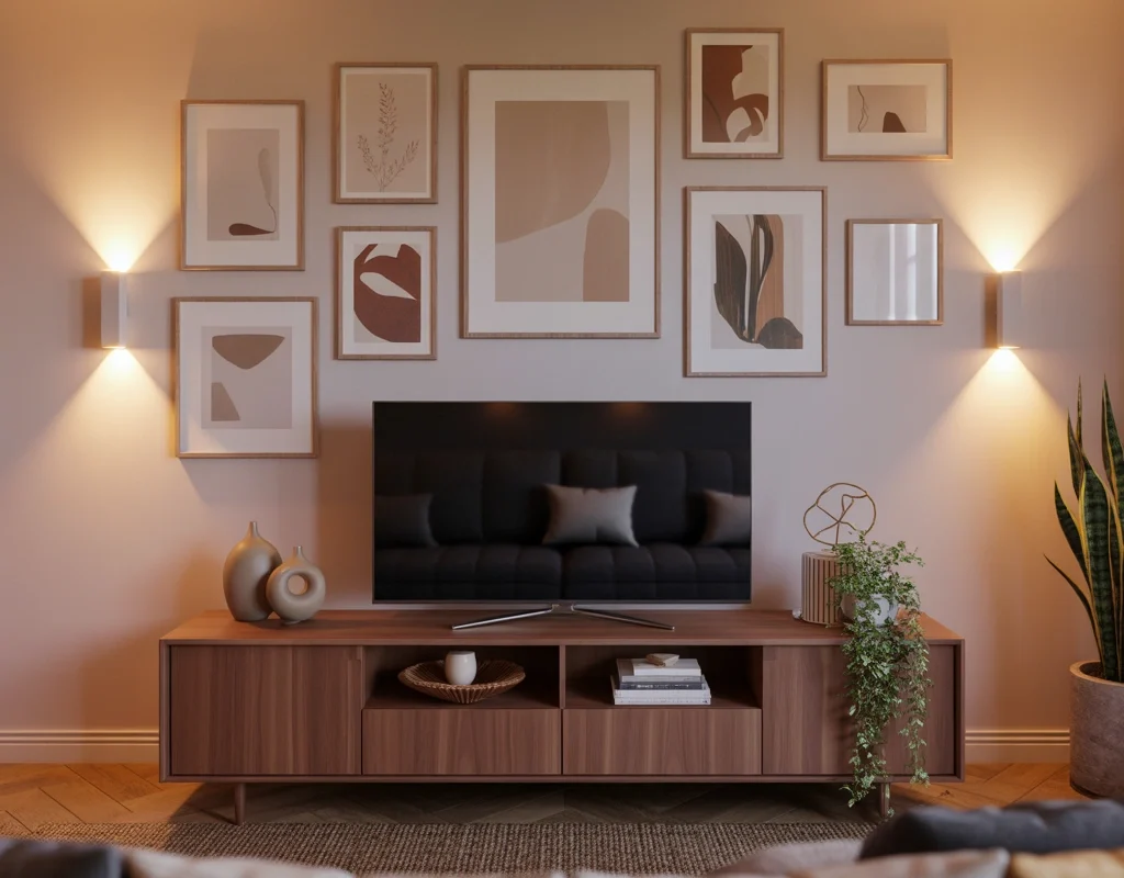 Decorate Around the TV With Wall Art