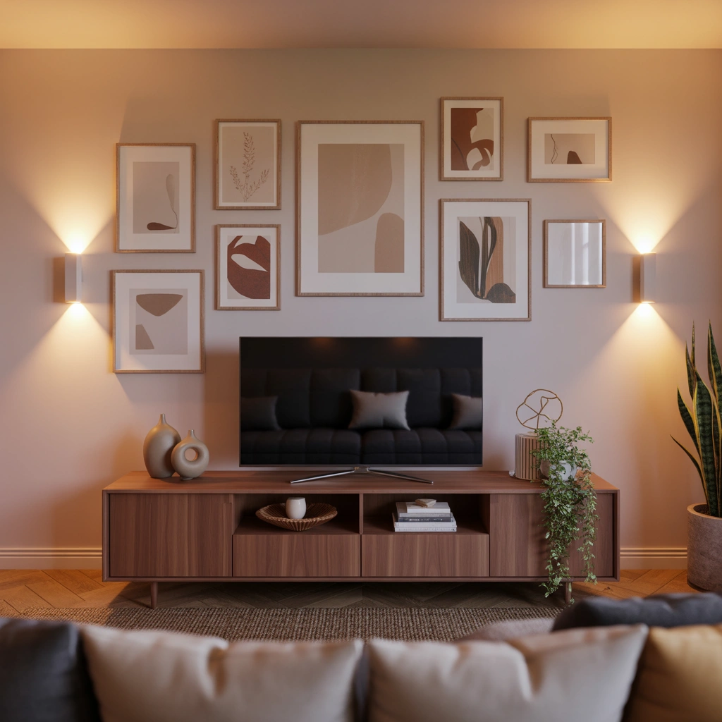 Decorate Around the TV With Wall Art