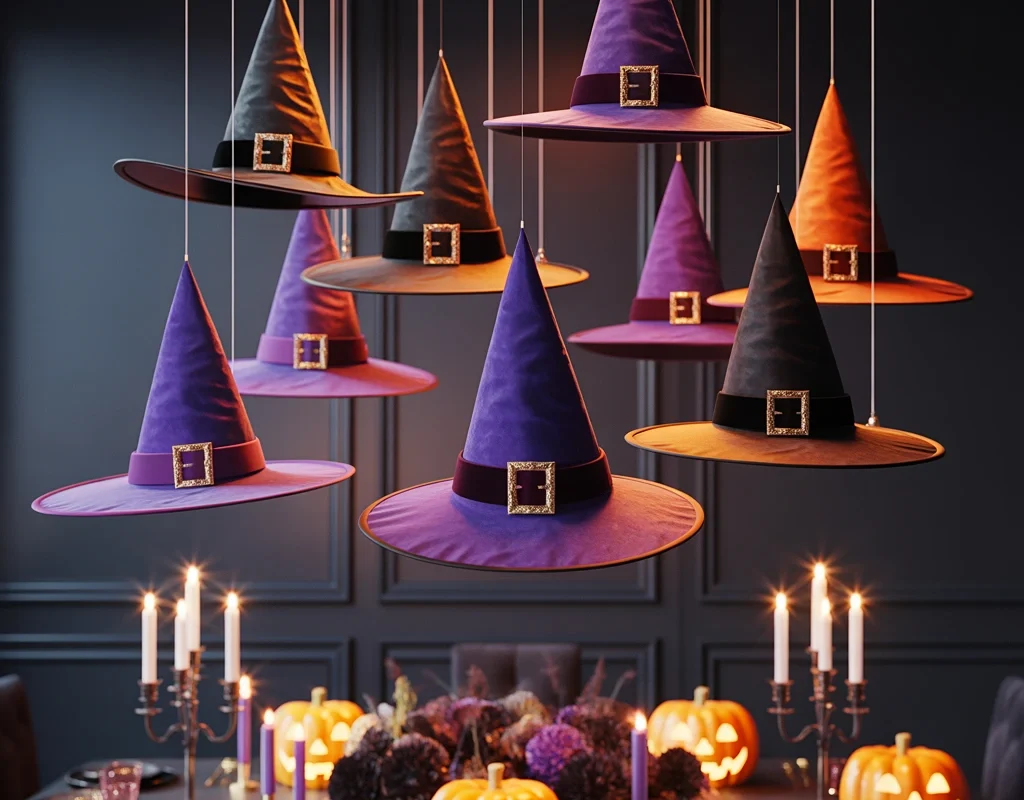 Decorate With Floating Witch Hats
