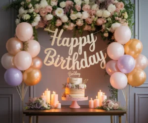 Decorate With Fresh Flowers for an Elegant Birthday Look