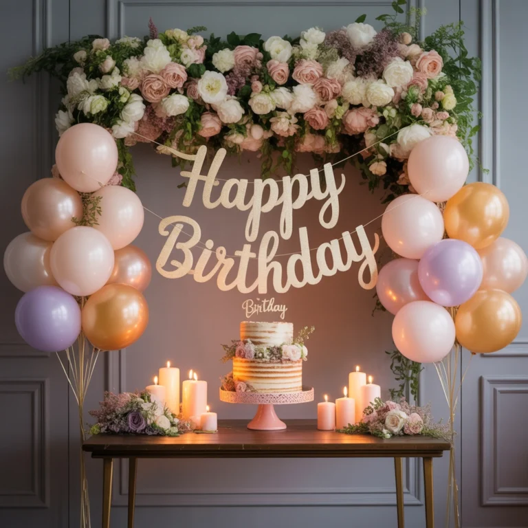 Decorate With Fresh Flowers for an Elegant Birthday Look