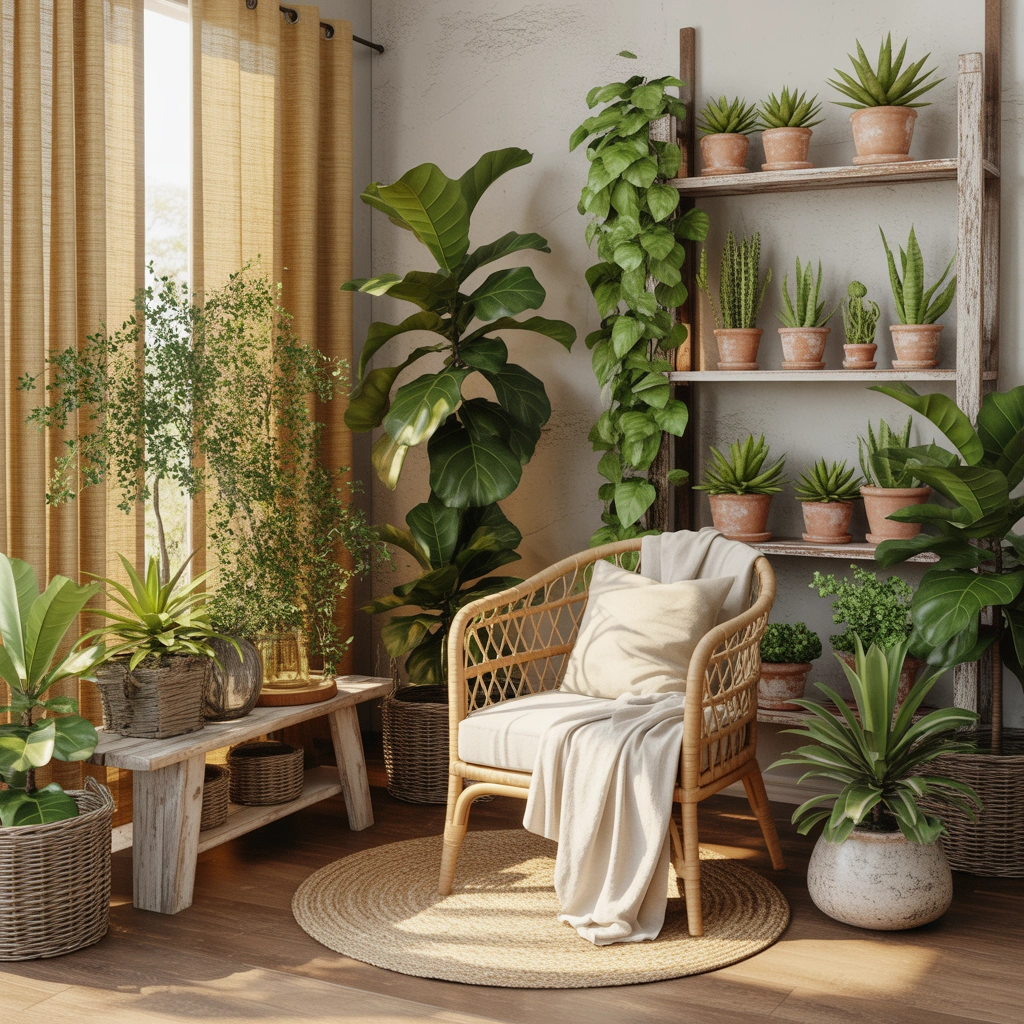 Decorate With Indoor Plants and Greenery