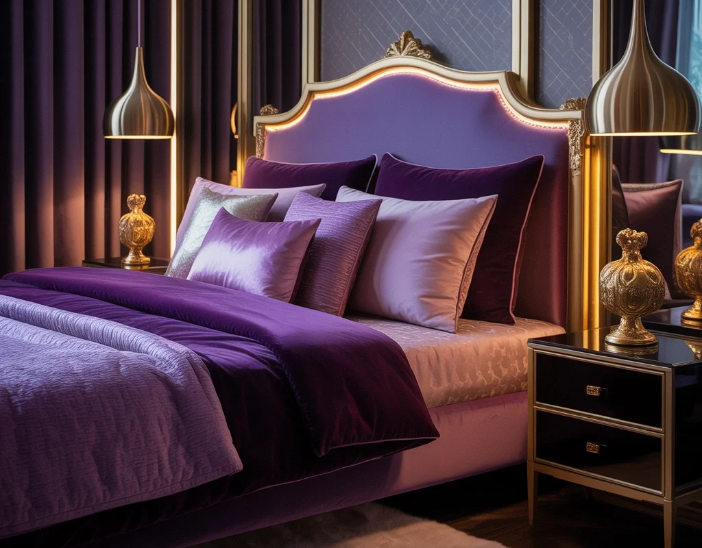 Decorate With Purple and Gold Accents