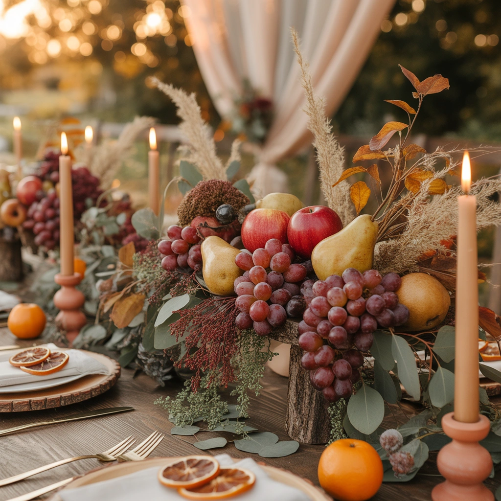 Decorate With Seasonal Fruits and Natural Elements